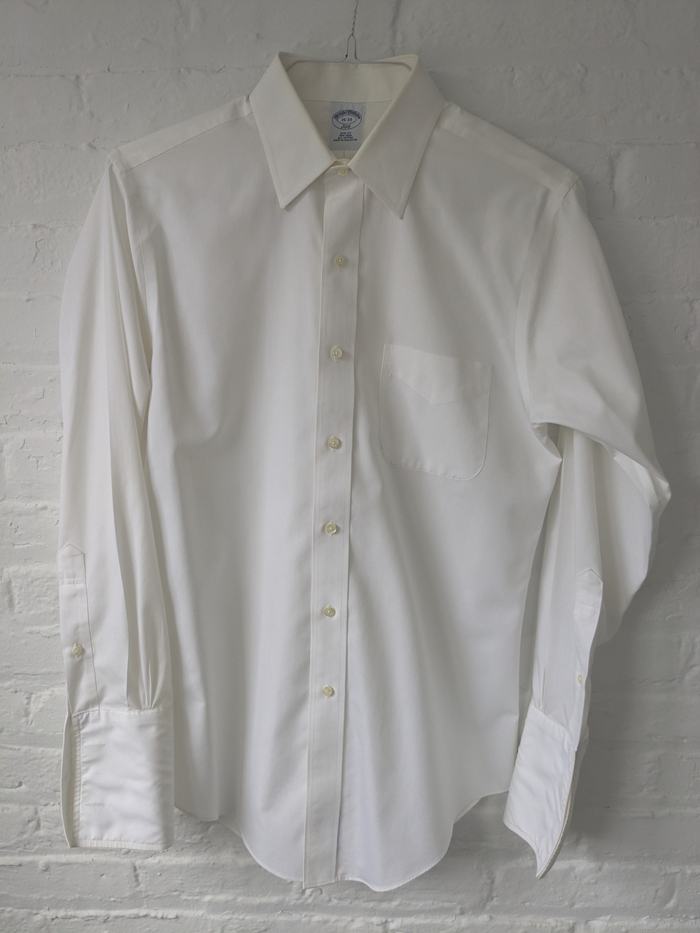 Classic White Men’s Dress Shirt - Timeless Button-Down w/ French Cuffs